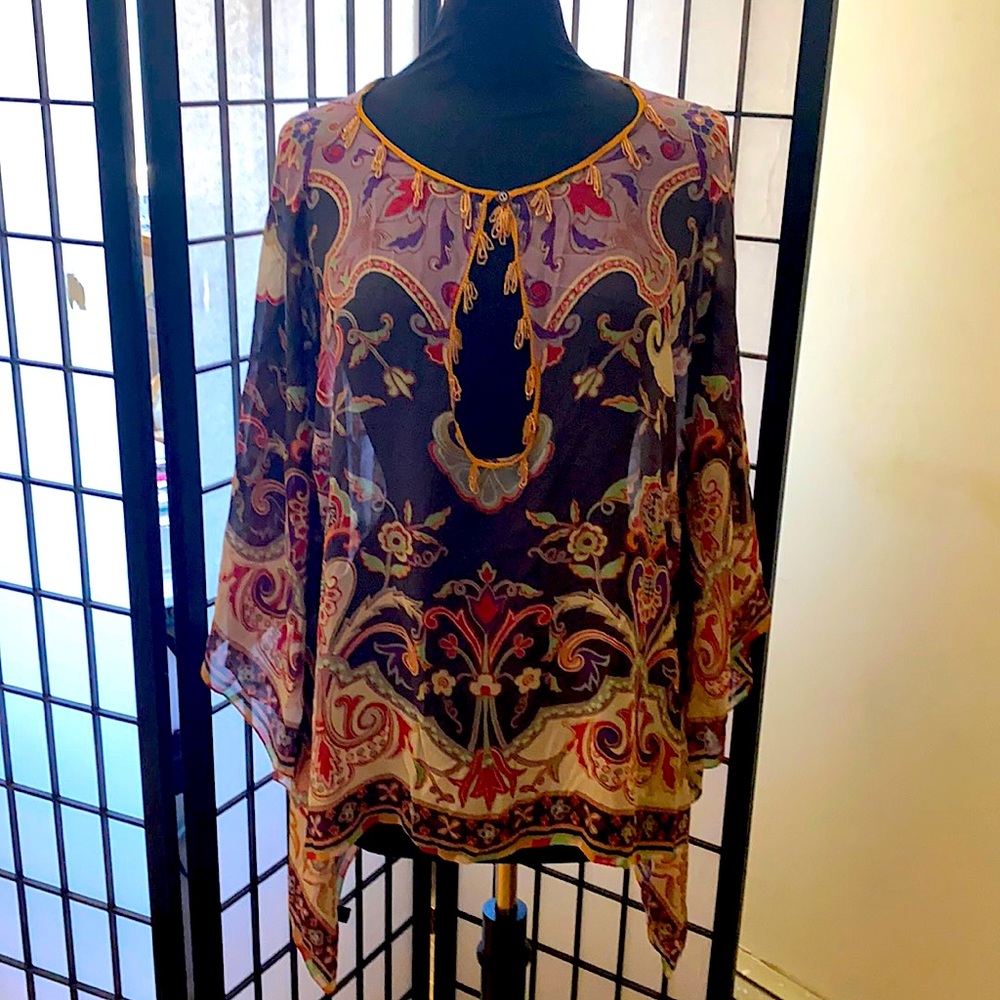 Etro Silk Poncho